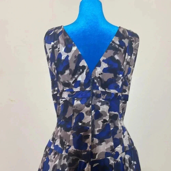 Custom Vintage blue and Lilac Cocktail Party Dress - Picture 4 of 8